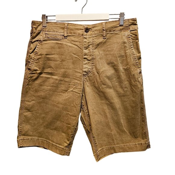 Americain Eagle Shorts Mens 34 Next Level Flex Tan Khaki Bermuda Hiking Gorpcore - Picture 1 of 11